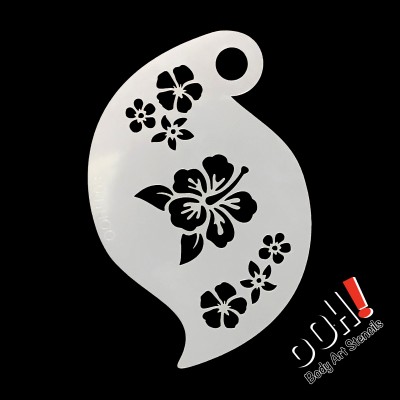 Ooh stencil - R03 Hibiscus...